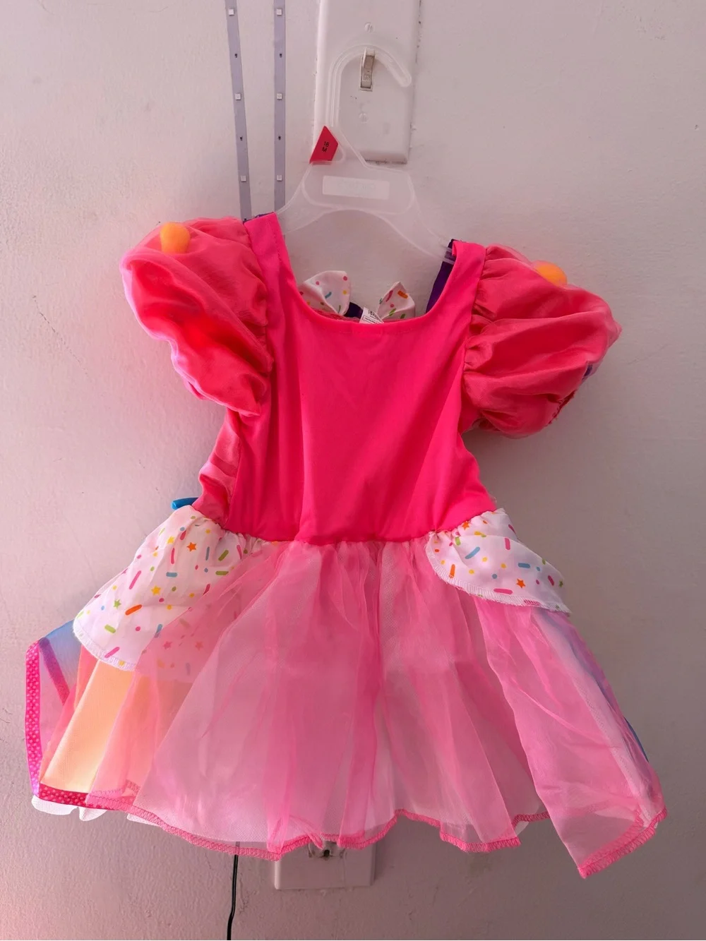 Carter's Bright Pink Rainbow Sprinkle Candy Dress Costume - Picture 2 of 4